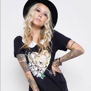 Iron Fist “Oh Deer” Peter Pan collar girly tee